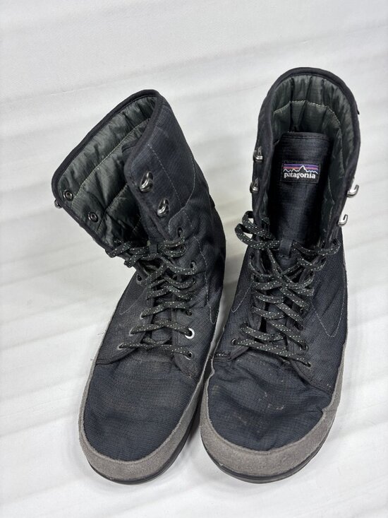 Patagonia Activist Puff High Waterproof Winter Boots Black Smoked Green Mens 13 main image 10